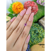 0.67 Ct. Purplish Pink Sapphire from Ceylon (Sri Lanka) Life Style