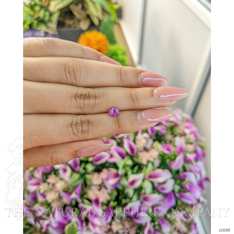 0.79 Ct. Pinkish Purple Sapphire from Ceylon (Sri Lanka)