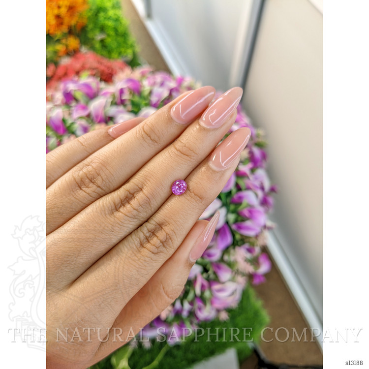 0.79 Ct. Pinkish Purple Sapphire from Ceylon (Sri Lanka)