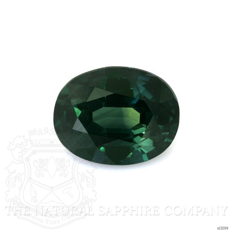3.88 Ct. Bluish Green Sapphire from Ceylon (Sri Lanka)