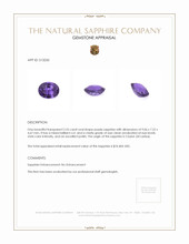 2.55 Ct. Sapphire from Ceylon (Sri Lanka) Appraisal