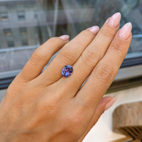 2.55 Ct. Purple Sapphire from Ceylon (Sri Lanka) Life Style