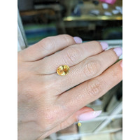 3.03 Ct. Peach Sapphire from Ceylon (Sri Lanka) Life Style