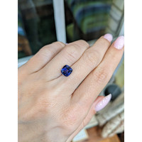 2.41 Ct. Blue Sapphire from Ceylon (Sri Lanka) Life Style