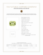 1.79 Ct. Greenish Yellow Sapphire from Ceylon (Sri Lanka) Scan Report