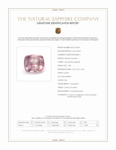 0.48 Ct. Pink Sapphire from Ceylon (Sri Lanka) Scan Report