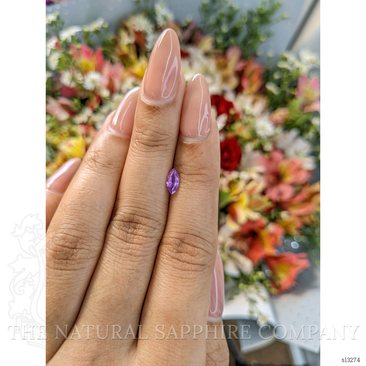 0.48 Ct. Pinkish Purple Sapphire from Ceylon (Sri Lanka)