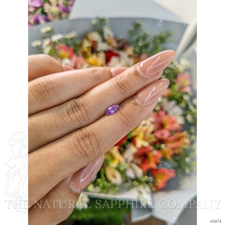 0.48 Ct. Pinkish Purple Sapphire from Ceylon (Sri Lanka)