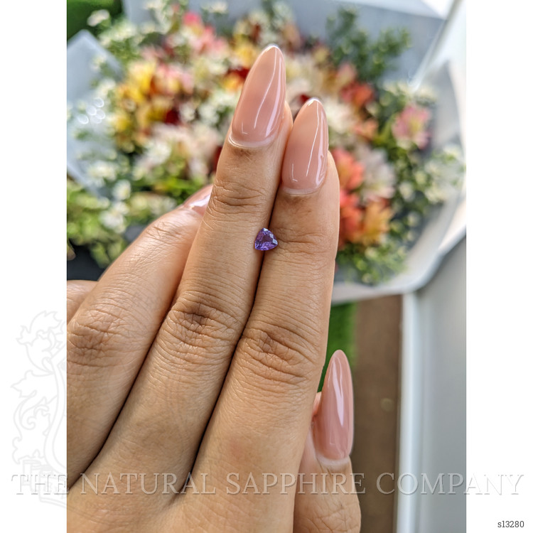 0.33 Ct. Purple Sapphire from Ceylon (Sri Lanka)
