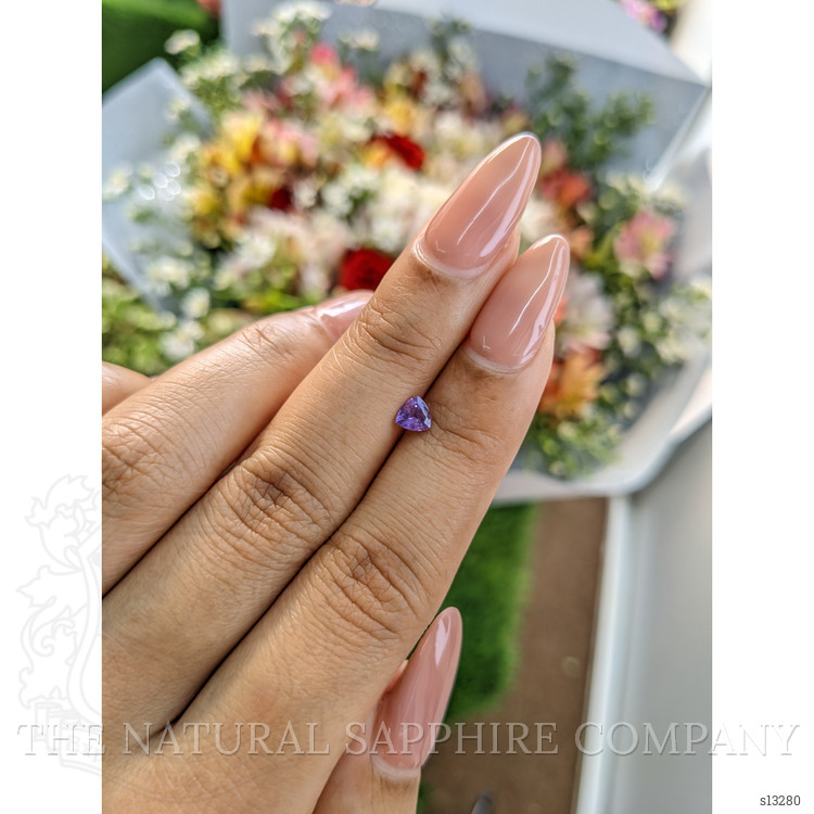 0.33 Ct. Purple Sapphire from Ceylon (Sri Lanka)