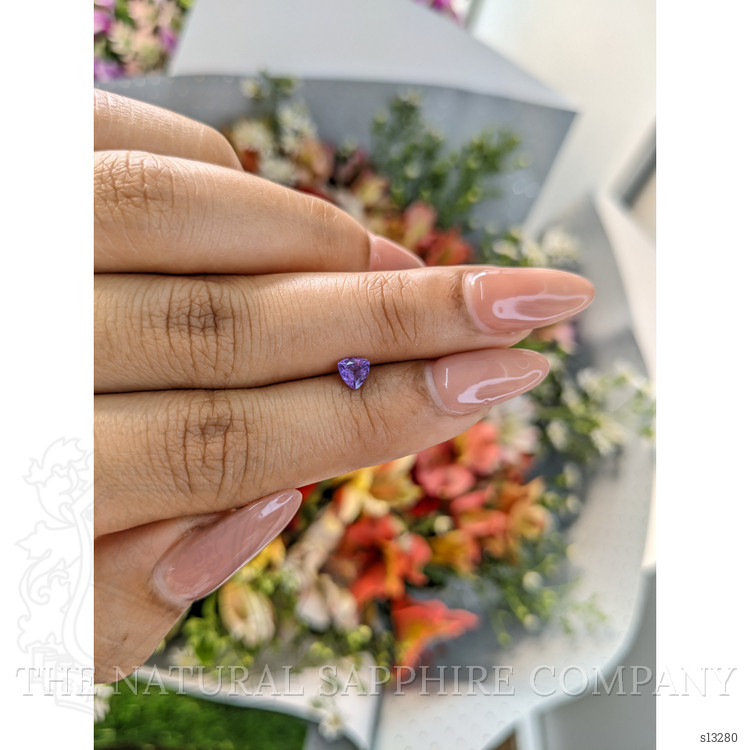 0.33 Ct. Purple Sapphire from Ceylon (Sri Lanka)