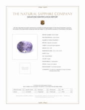 0.59 Ct. Sapphire from Ceylon (Sri Lanka) Scan Report