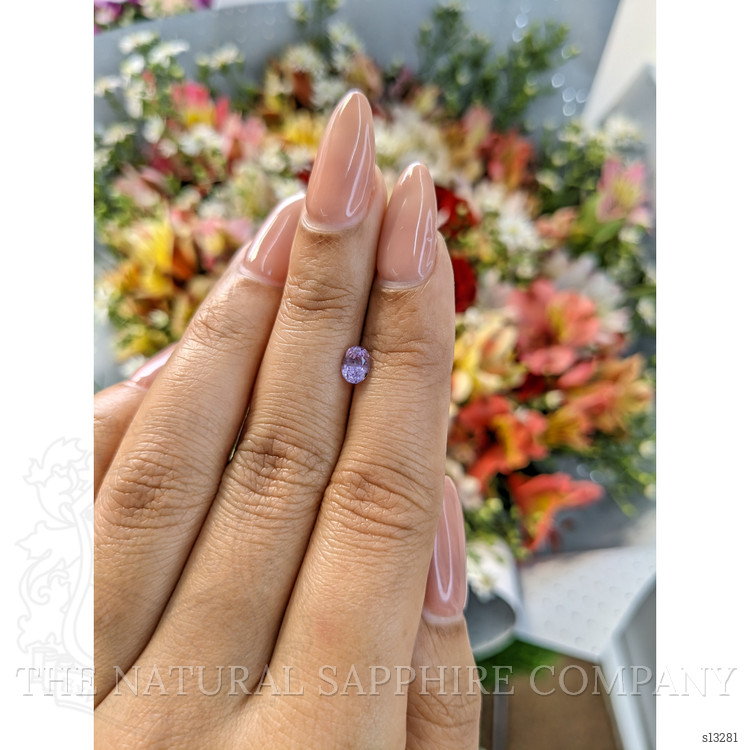 0.59 Ct. Purple Sapphire from Ceylon (Sri Lanka)