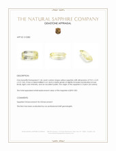 1.46 Ct. Yellow Sapphire from Ceylon (Sri Lanka) Appraisal