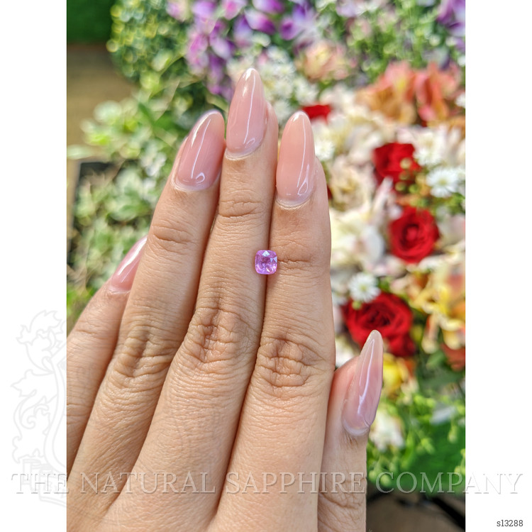 0.63 Ct. Pinkish Purple Sapphire from Ceylon (Sri Lanka)