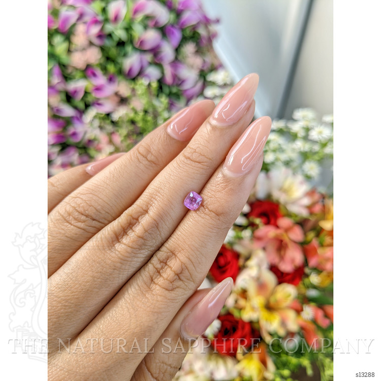 0.63 Ct. Pinkish Purple Sapphire from Ceylon (Sri Lanka)