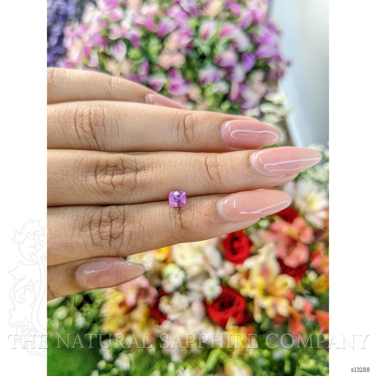 0.63 Ct. Pinkish Purple Sapphire from Ceylon (Sri Lanka)