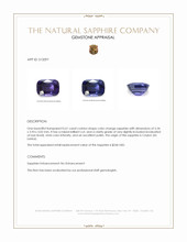 0.61 Ct. Color Change Sapphire from Ceylon (Sri Lanka) Appraisal