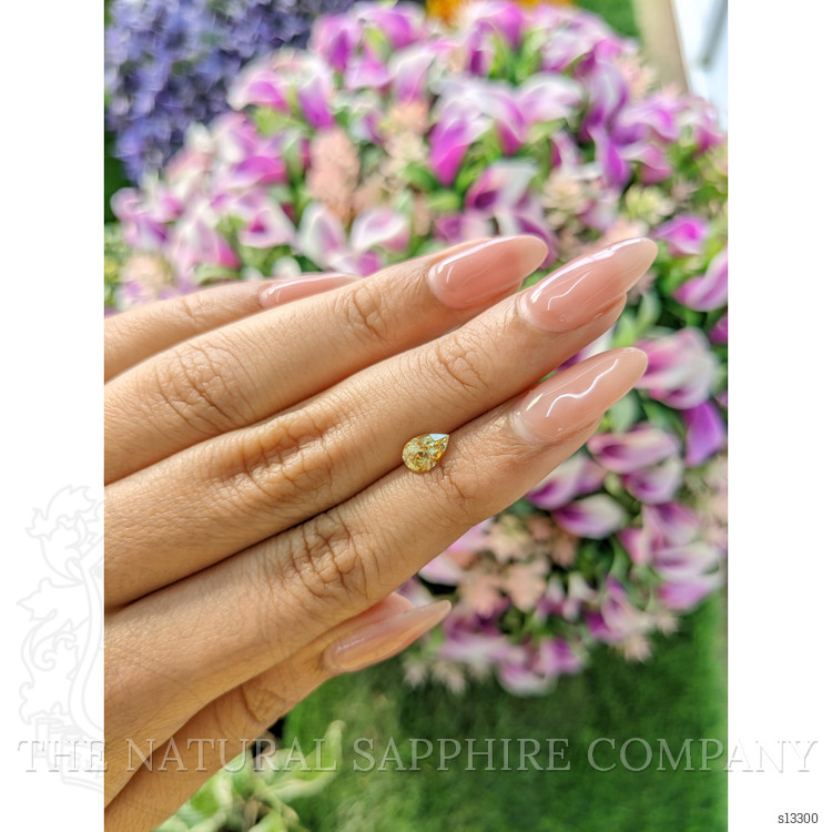 0.88 Ct. Peach Sapphire from Ceylon (Sri Lanka)