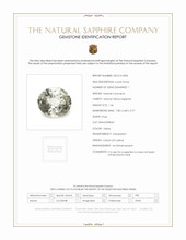 1.56 Ct. Yellow Sapphire from Ceylon (Sri Lanka) Scan Report