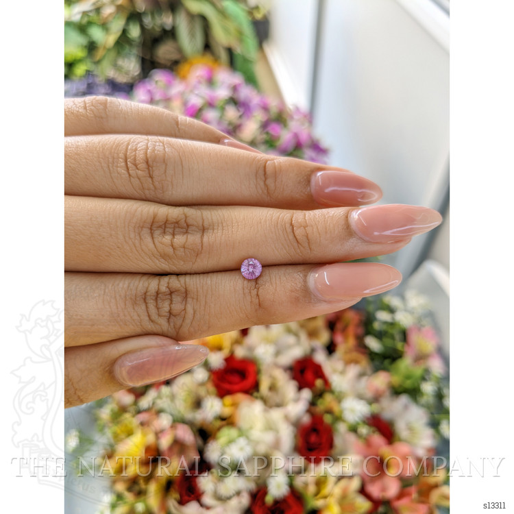 0.49 Ct. Pinkish Purple Sapphire from Ceylon (Sri Lanka)