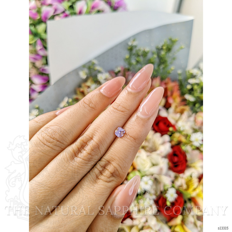 0.65 Ct. Purple Sapphire from Ceylon (Sri Lanka)