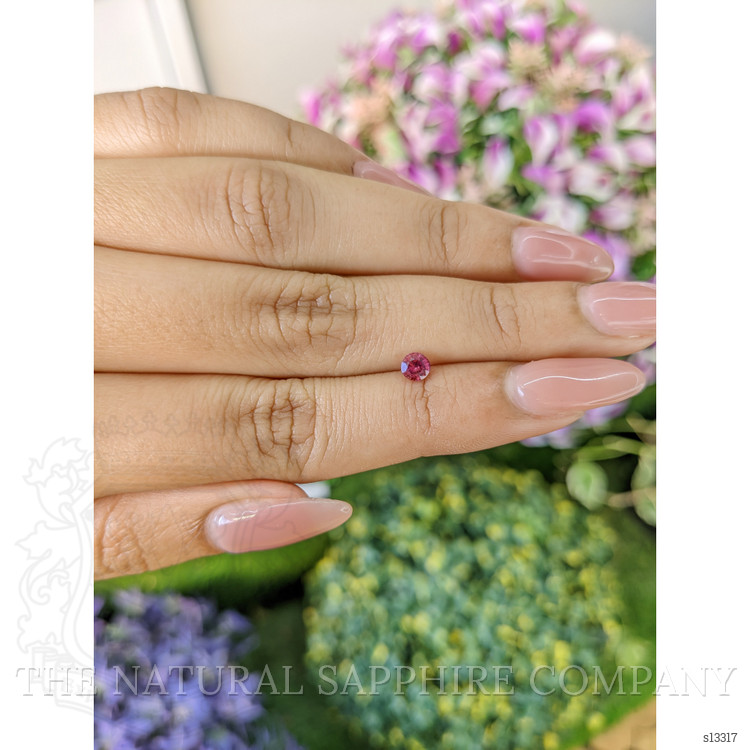 0.38 Ct. Reddish Pink Sapphire from Ceylon (Sri Lanka)