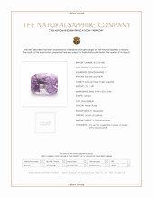 1.08 Ct. Pinkish Purple Sapphire from Ceylon (Sri Lanka) Scan Report