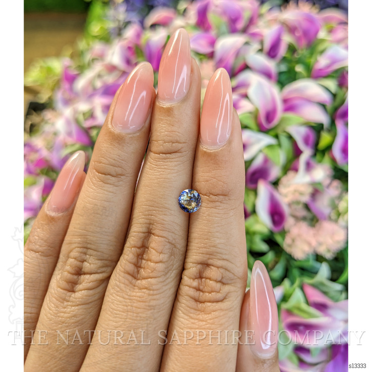 0.64 Ct. Bi Color Sapphire from Ceylon (Sri Lanka)