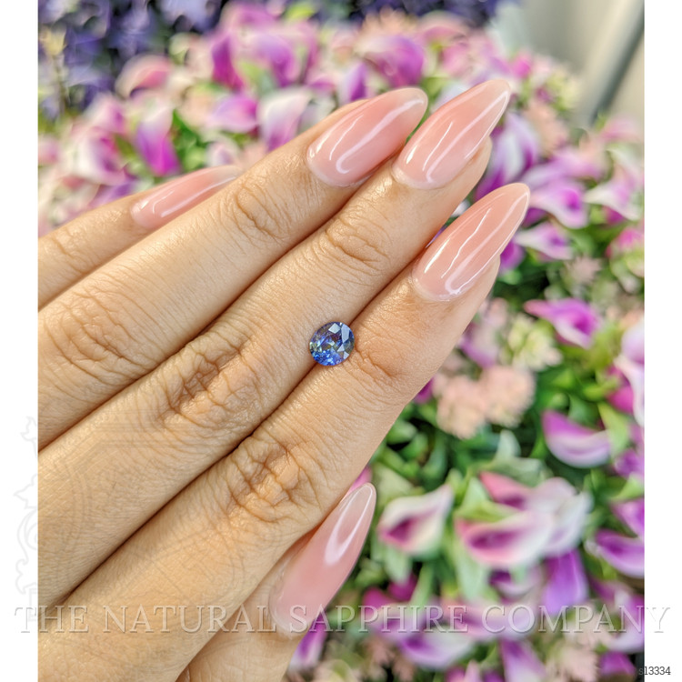 0.72 Ct. Bi Color Sapphire from Ceylon (Sri Lanka)