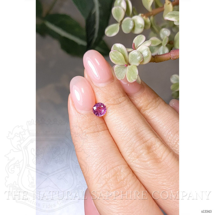 0.86 Ct. Pink Sapphire from Ceylon (Sri Lanka)