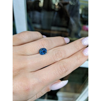 1.98 Ct. Greenish Blue Sapphire from Ceylon (Sri Lanka) Life Style
