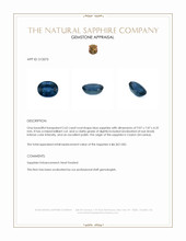2.62 Ct. Blue Sapphire from Ceylon (Sri Lanka) Appraisal