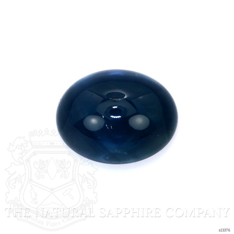 3.66 Ct. Bluish Green Cabochon Sapphire from Ceylon (Sri Lanka)