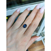 3.02 Ct. Blue Cabochon Sapphire from Ceylon (Sri Lanka) Life Style