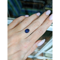 2.95 Ct. Blue Cabochon Sapphire from Ceylon (Sri Lanka) Life Style