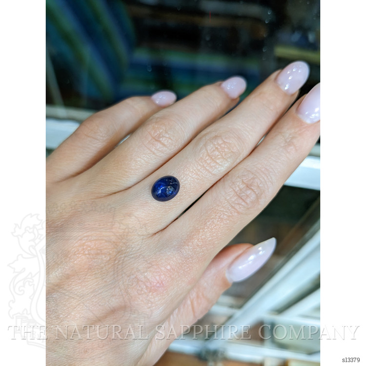 2.95 Ct. Blue Cabochon Sapphire from Ceylon (Sri Lanka)