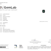 7.12 Ct. Green Sapphire from Madagascar Scan Report
