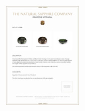 5.54 Ct. Color Change Sapphire from East Africa Appraisal