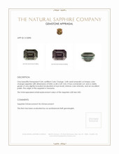 3.48 Ct. Color Change Sapphire from Tanzania Appraisal