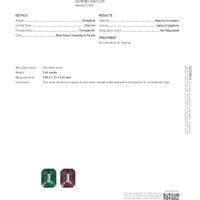 3.46 Ct. Color Change Sapphire from Madagascar Scan Report