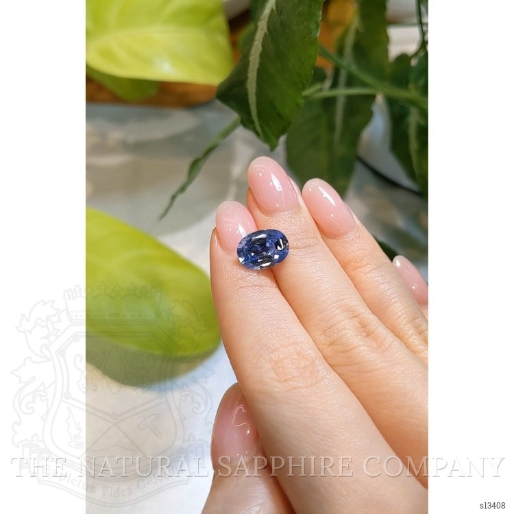4.20 Ct. Blue Sapphire from Ceylon (Sri Lanka)