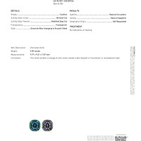 5.55 Ct. Color Change Sapphire from Madagascar Scan Report