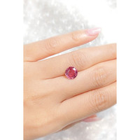 3.11 Ct. Reddish Pink Sapphire from Madagascar Life Style