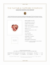 1.03 Ct. Padparadscha Sapphire from Madagascar Scan Report