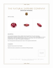 2.52 Ct. Padparadscha Sapphire from Madagascar Appraisal