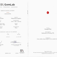 2.52 Ct. Padparadscha Sapphire from Madagascar Scan Report