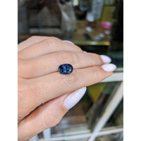 3.48 Ct. Blue Sapphire from Ceylon (Sri Lanka) Life Style