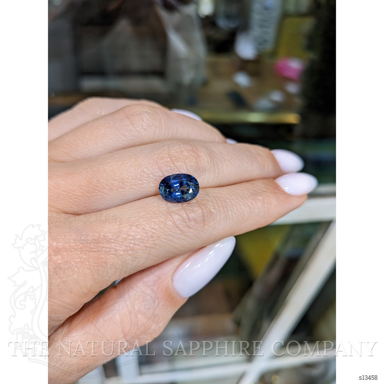 3.48 Ct. Blue Sapphire from Ceylon (Sri Lanka)