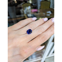 3.57 Ct. Blue Sapphire from Ceylon (Sri Lanka) Life Style